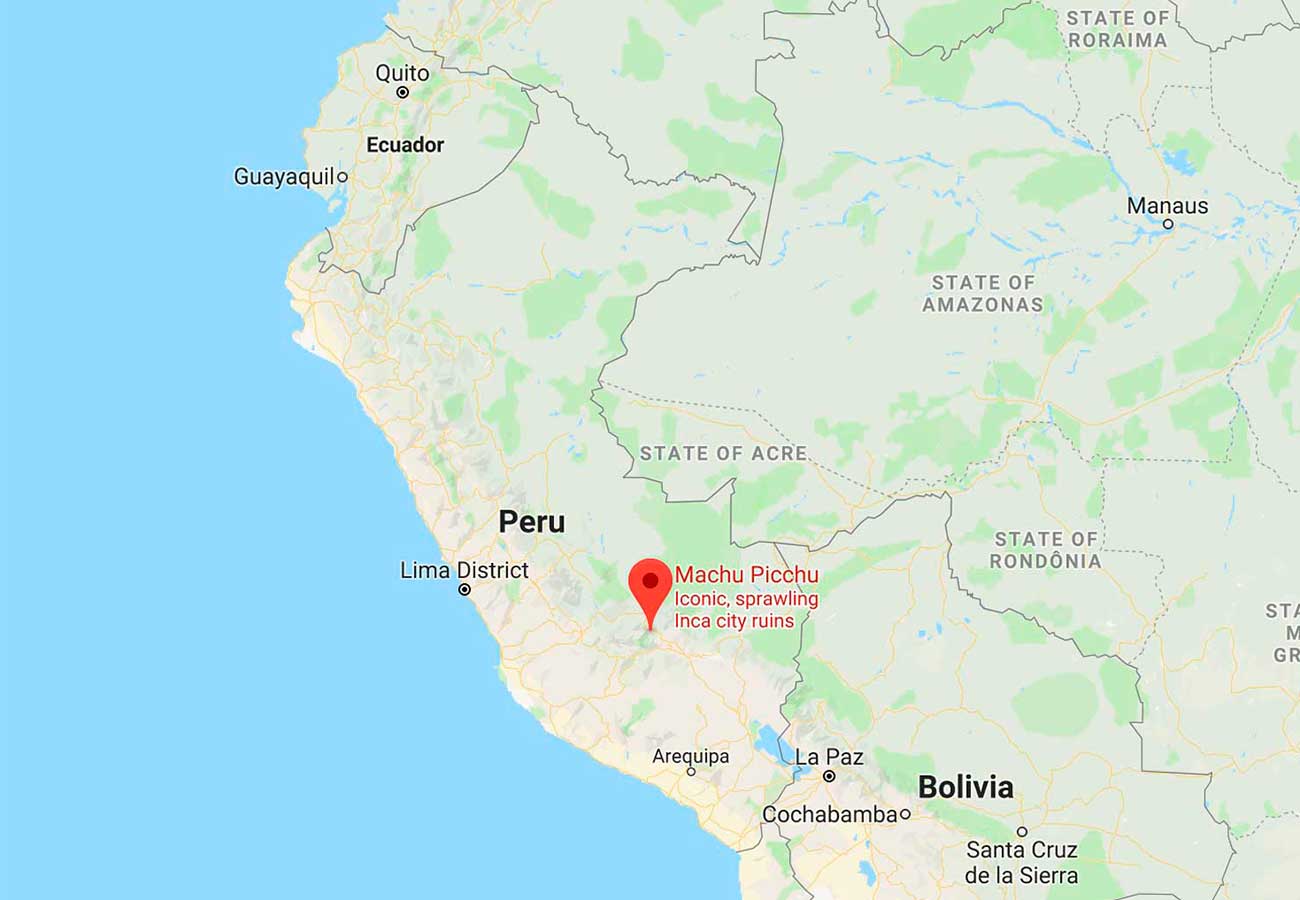 Machu Picchu Map